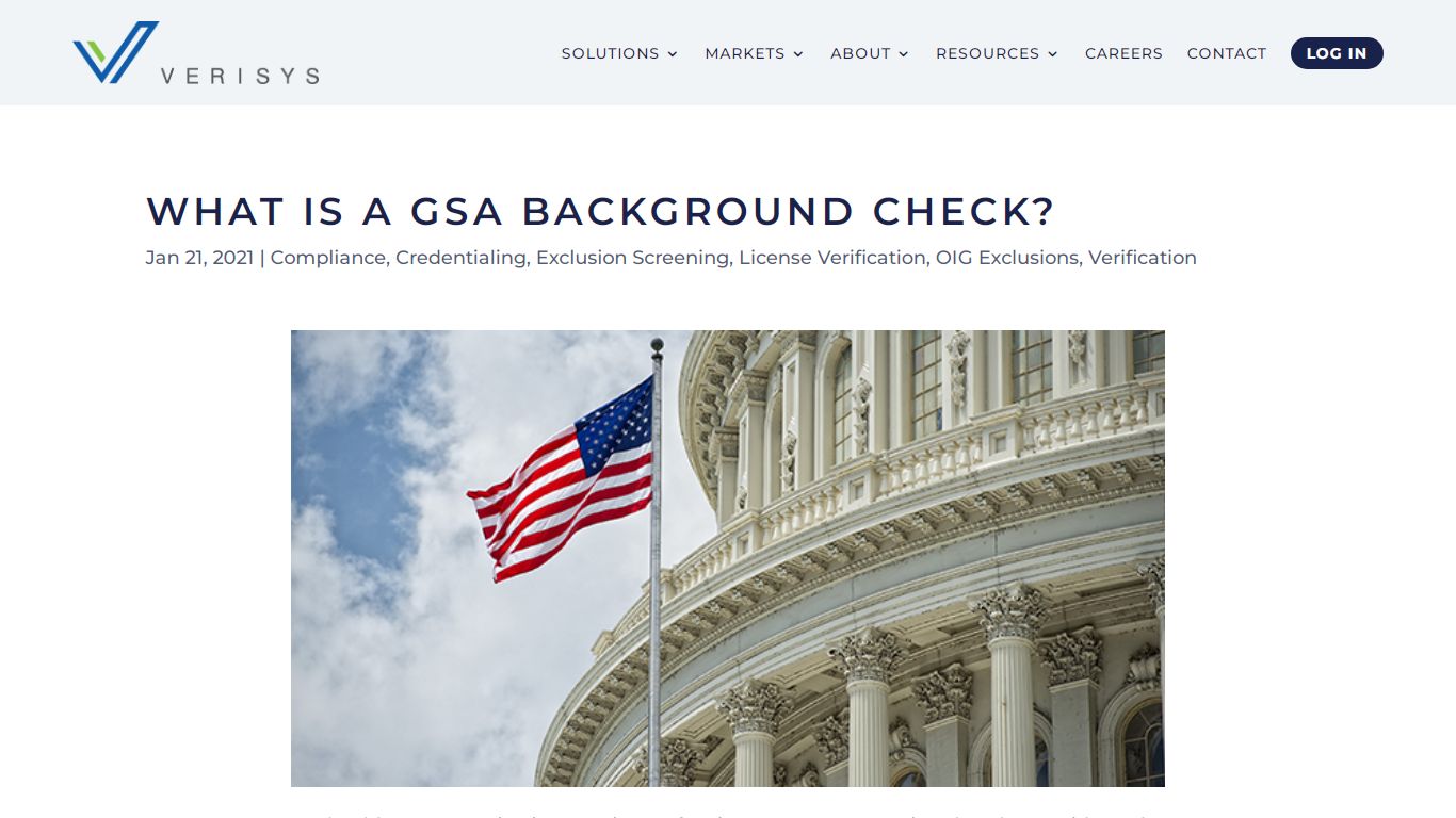 What is the GSA, & what is a GSA Background Check? - Verisys